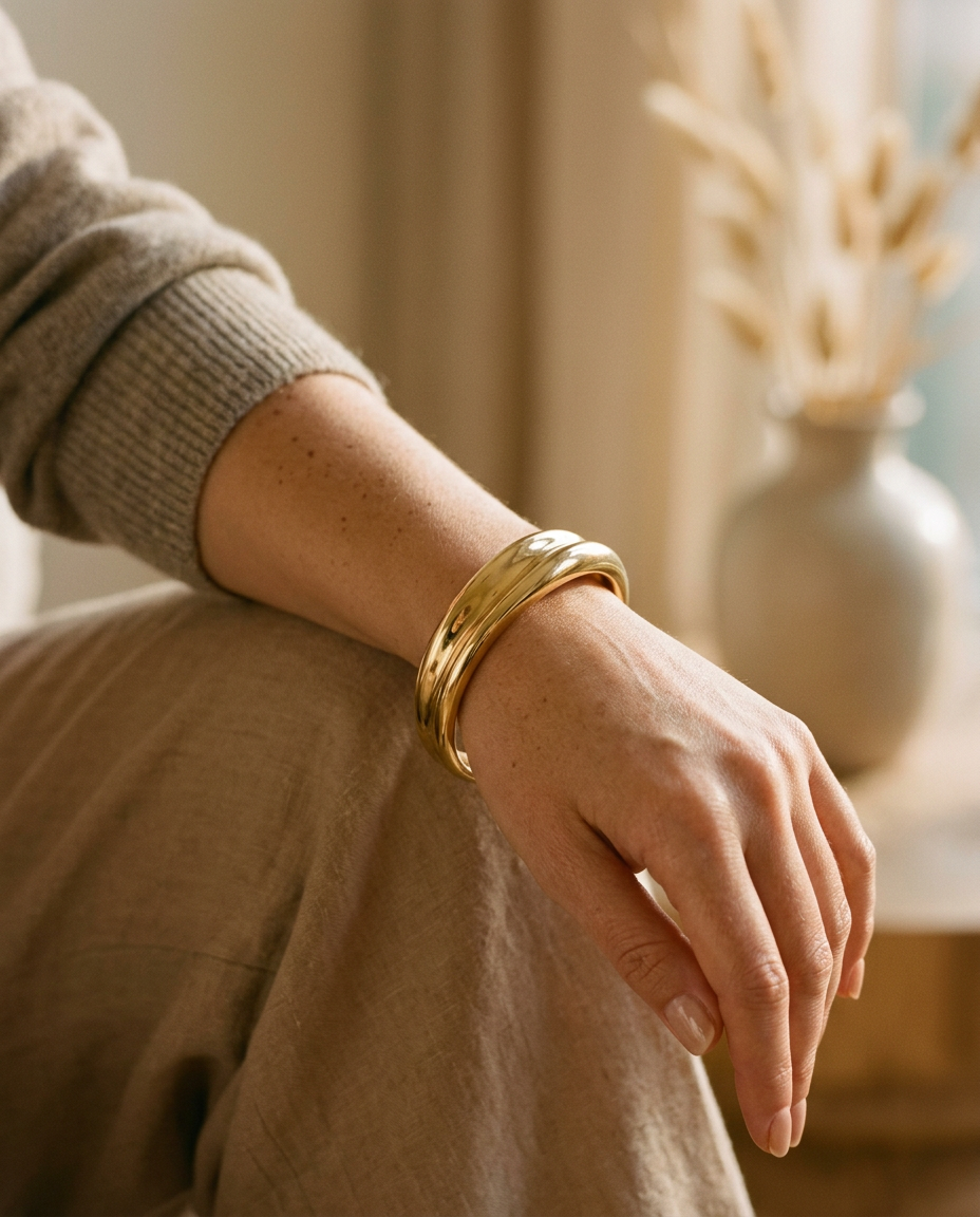 Bangle Marco em uso